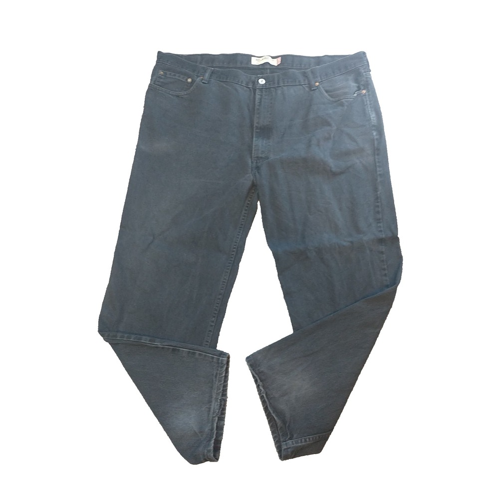 Levis 550 Relaxed Fit Black Denim Jeans Mens 48x30 Big and Tall Baggy Cotton